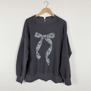 Aerie Big Chill Bow Graphic Crew Sweatshirt
